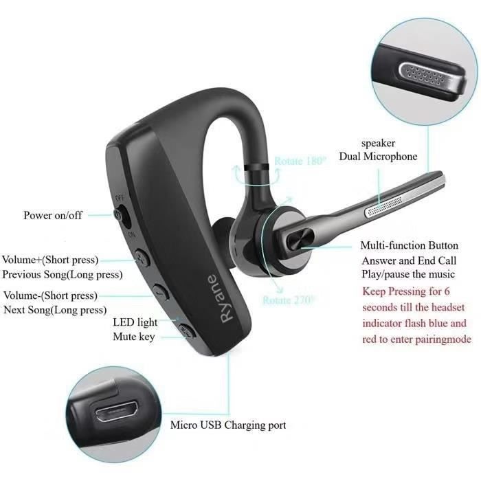 CROSSCALL - X-Vibes - Casque Bluetooth à Conduction Osseuse - Achat / Vente Oreillette Bluetooth CROSSCALL - X-Vibes - Casque