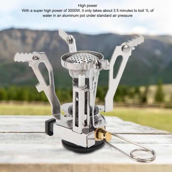 Camping Gaz Ru00e9chaud U00e0 Gaz Butane, Ru00e9chaud De Camping Ru00e9glable, Bru00fbleur Simple Coupe-vent Pour Camping, Pique-nique, Extu00e9rieur Barbecue Gaz Portable