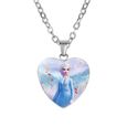 Poupées - Poupons,Reine des neiges 2 amour collier enfants dessin animé Elsa princesse Anna en forme de coeur pendentif - Type 5-2