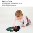 Fydun Poupées Reborn 35cm Reborn Baby Dolls Bébé Africain Fille Peau Noire Cheveux Bouclés Vinyle Poupée Enfant Jouet (Q12.042)-2