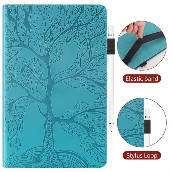 Housse Étui + Verre Trempé Pour Lenovo Tab M10 Plus 10.6 (Gen 3 - 2022) - Bleu PU Cuir - Neuf