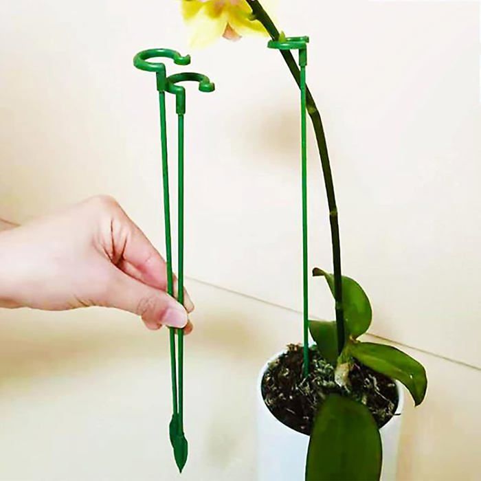 Lot De 20 Piquets Pour Plantes, 40,6 Cm, Flexibles à Tige Unique Pour Intérieur Et Extérieur, Piquets De Jardin Pour Fleurs, Orchidées, Grimpantes, Plantes En Pot (marron