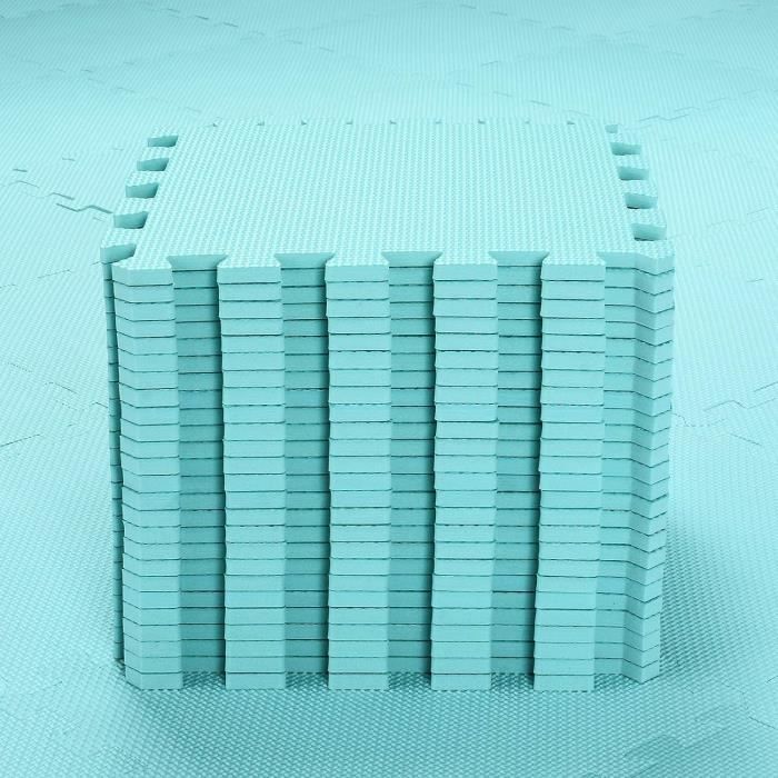 EVA Puzzle Tapis Mousse Bébé – 25 Dalles 30x30x1 Cm – Blanc, Vert, Gris – Surface 2,02 M² – Sans BPA, Sans Formamide – Facile à Nettoyer