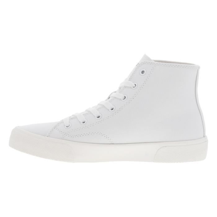 Baskets montantes toile Tommy Hilfiger blanc Blanches Cdiscount