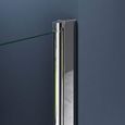 Sogood Porte de douche pliable 70cm paroi de douche transparent pliante pour niche Teramo26K porte rabattable montage réversible-3