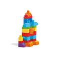 Mega Bloks Sac Bleu, briques et jeu de construction, 60 pièces, jouet pour bébé-3
