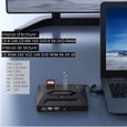 Lecteur optique externe avec ports SD / TF,Graveur Lecteur, USB 3.0 TYPE-C, CD, DVD, RW, VCD, graveur de DVD-3
