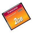 Carte Mémoire CompactFlash Transcend 2 Go UDMA 4 133x TS2GCF133-3