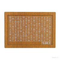 Tirelire Adultes Compteur En Bois Chiffres Objectif D'épargne 500 € 1000 € 2000 € 3000