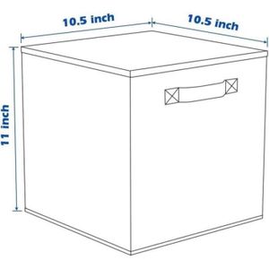 OUTBROS Boîtes De Rangement Pliables Avec Couvercle 45x35x25 Cm Gris - Lot De 2