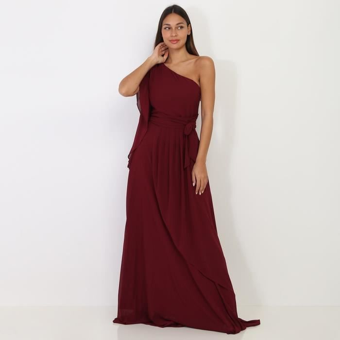 Robe portefeuille bordeaux best sale
