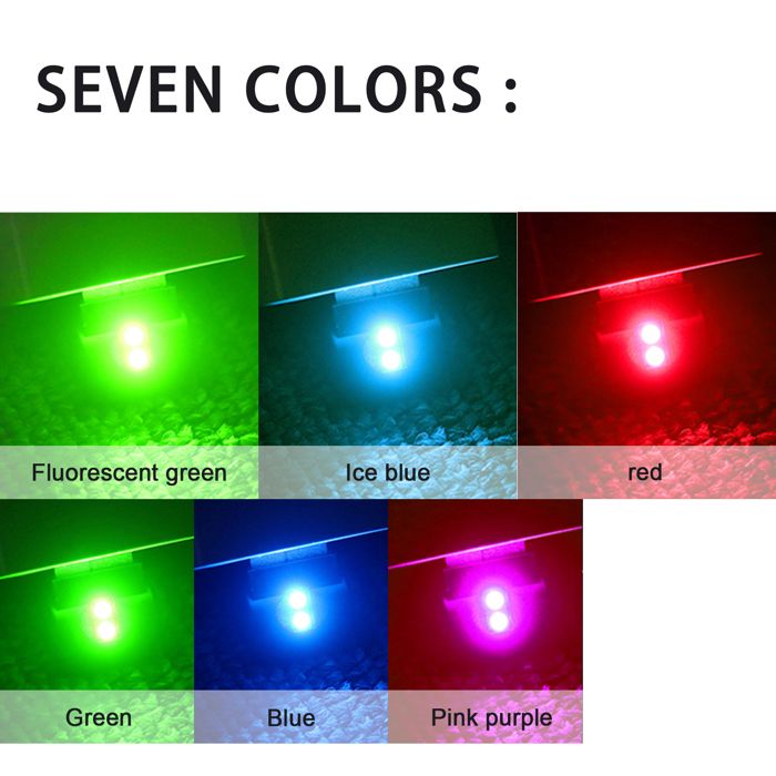 Kit 6 Lumières LED Intérieur Voiture USB - 5V, Universel, Couleur Variable, Neuf