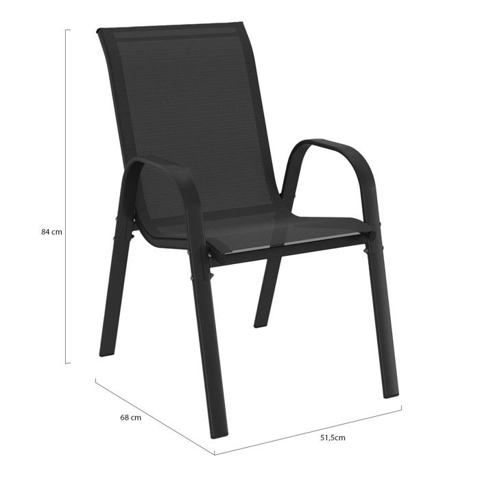 RESOL Lisboa Set 2 Chaises Pour Extérieur Ou Intérieur | Jardin, Terrasse, Balcon, Salle à Manger | Empilables - Léger Et Durable | Design Moderne | Chocolat