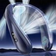 Climatiseur de cou, ventilateur de cou rafraîchissant pour tout le corps, climatiseur portable rechargeable 8000 mAh