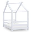 Buy-6840Haute qualité Lit enfant Scandinave Cadre de lit d'enfant Structure de lit contemporain - Lit enfant cabane Garçons Filles B-0