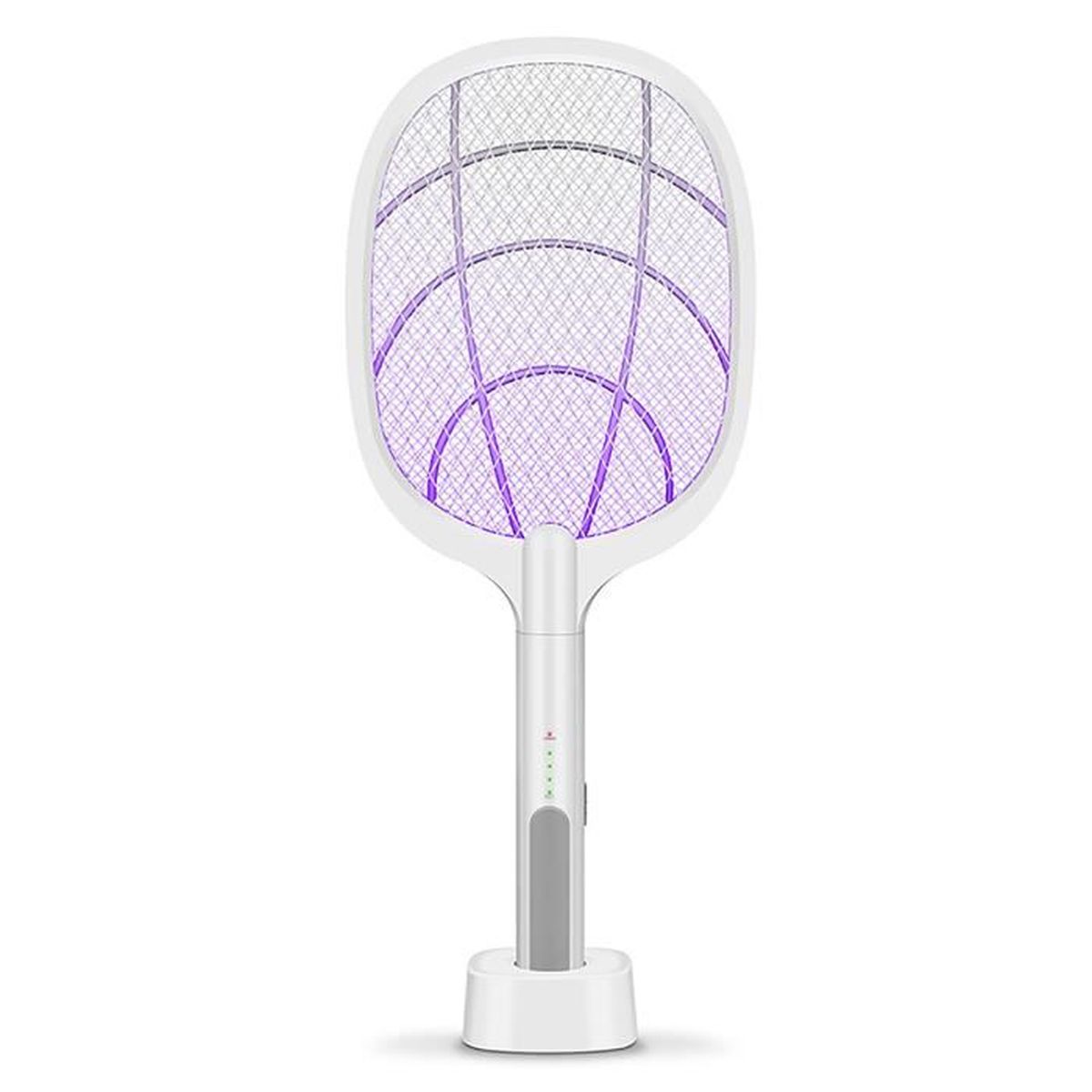 Cysincos Raquette Anti Moustique Electrique Rechargeable Tapette/à Mouches et Autres Insectes Volants Rechargeable par USB /Éclairage LED