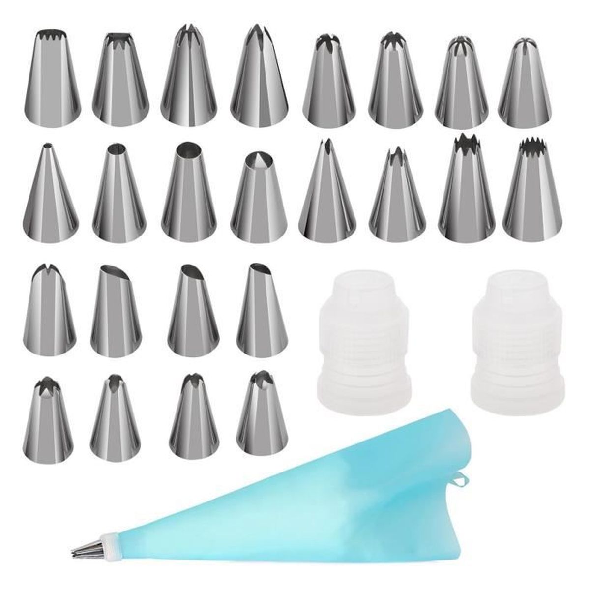 Accessoires De Decoration Ustensiles A Patisserie Napravi Rs Sodial 100pcs Poche A Douille Sachet Jetable Decoration Creme Patisserie Gateau 17x29cm R