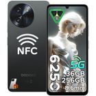Smartphone 5G DOOGEE Note 59 Pro Android 15,32Go+256Go,6250mAh Telephone Portable écran 6.75" 120Hz,16MP/NFC/Dual SIM - Noir