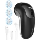Anti Bouloche Électrique,[Type-C+Écran LED] Homtronics Rasoir Électrique à Bouloches,pour Laine Vêtements Canapés Couvertures,Noir