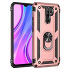 MOONCASE Xiaomi Redmi 9 Coque Hybride 2 en 1 PC + TPU Case avec Béquille Protection Antichoc Housse pour Xiaomi Redmi 9 -Rose or