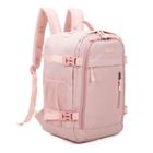 RAYKONG Sac à dos cabine Ryanair 40x20x25cm (20L) | Sac à dos de voyage avion imperméable | randonnée | École | Emploi | Rose