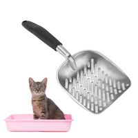 GXU Produits de compagnie Pelle à litière pour chat en alliage d'aluminium sergé pelle à sable pour litière pour anima 84530
