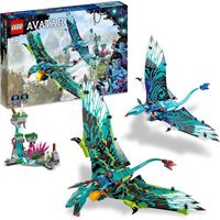 LEGO 75572 Avatar Le Premier Vol en Banshee de Jake et Neytiri, Jeu de Construction Pandora, 2 Figurines Banshees, Jouet avec