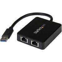 StarTech.com Adaptateur réseau USB 3.0 vers 2 ports Gigabit Ethernet - Convertisseur USB vers 2x RJ45 (USB32000SPT) StarTech.com