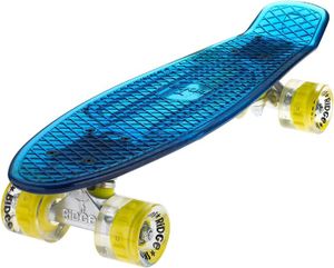 SKATEBOARD - LONGBOARD Skateboard Blaze Mini , Mixte, Blaze Mini , Bleu/Jaune.[Z778]