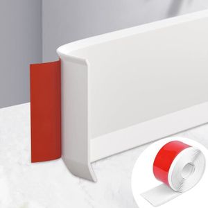 PLINTHE PVC Plinthe souple autocollante en PVC - Blanc - 10 cm