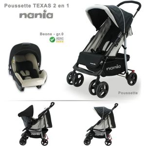 POUSSETTE  Poussette combinée TEXAS + siège auto BEONE nania 