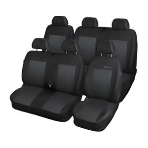 Housses De Siège Auto Universelles Pour VW Transporter T4 à T7 - Cuir Nappa Imperméable, 5 Pièces