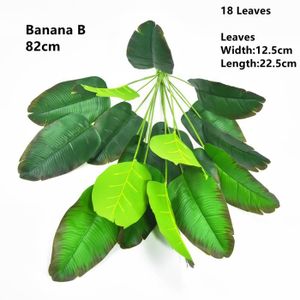 ARBRE - BUISSON Plantes - Composition florale,Plantes de palmier artificielles,fausses feuilles de palmier,Bouquet de buisson - Banana B 82cm