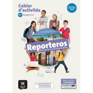 LIVRE COLLÈGE Livre - REPORTEROS ; espagnol ; 4e ; cahier d'acti