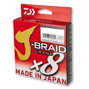 Fil De Pêche Tressé Daiwa J-Braid X4 300 M – Diamètre 0,13 Mm – Résistance 5,9 Kg – 4 Brins Multicolore – Ref. 12745113 - 7