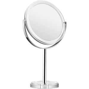 Miroir Miroir De Maquillage Miroir Double Face Miroir De Maquillage Transparent Acrylique Miroir De Bureau Miroir Mignon Et Beau Miroir Peut Tourner À 360 Degrés Ovale 