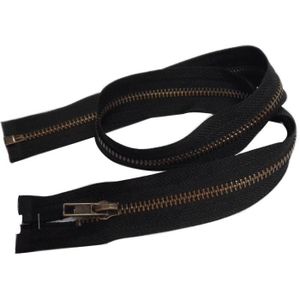 Fermetures Éclair Plastique YaHoGa - 2Pièces 63cm #5 Séparables - Pour Veste Manteau - Noir