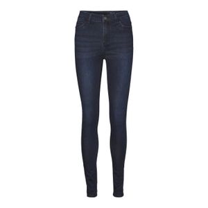 JEANS Jeans femme Noisy May Nmcallie HW VI241DB - Dark Blue Denim - 28x30