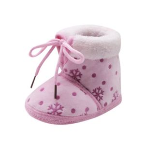 Noël Bébé Nouveau-né Bébé Bottes de Neige Semelle Souple Boots Prewalker Chaud Chaussures