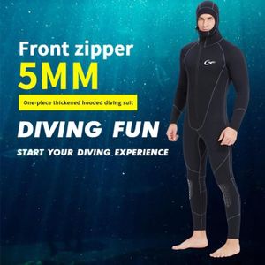BODY Hommes body body corps entier 5mm néoprène à capuche Body Pants maillot de bain kayak snorkeling