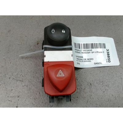 Bouton de warning - RENAULT - SCENIC MONOSP. II Phase 2 - Gris D69 - Réf. 8200107808 - Occasion contrôlée