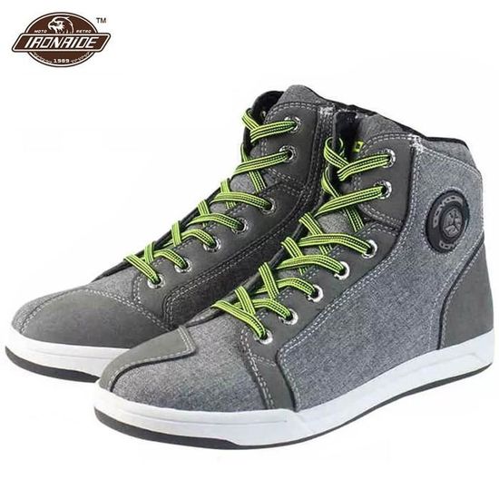 Bottes De Moto PENXZT Homme - Imperméables, Confortables, Semelle Caoutchouc, Taille 35-46
