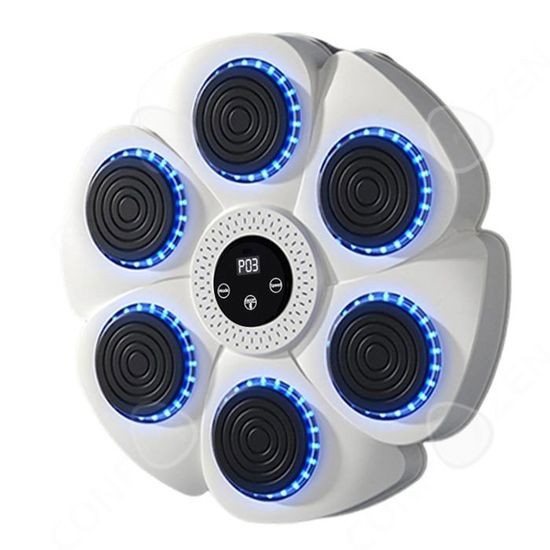 Boxing Machine Mural Machine De Boxe Musicale LED Avec Bluetooth | 9 Vitesses + Mode Comptage | Entraînement à La Maison | Inclut Gants De Boxe Entraînement Boxe Led