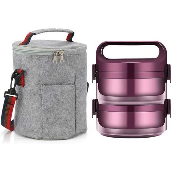 Boîte à Repas (lunch Box) étanche En Acier Inoxydable 316 - Pour étudiants, Professionnels - Isotherme, Avec Sac