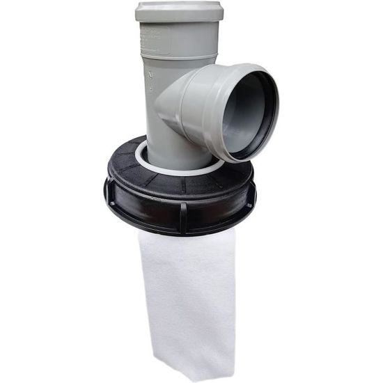 Adatto Per Accessori Barili IBC Ton Tubo Di Prolunga Coperchio Nel Plastica Serbatoio Acqua Piovana Da 45 Gradi Filtro Con Filtro 88027970
