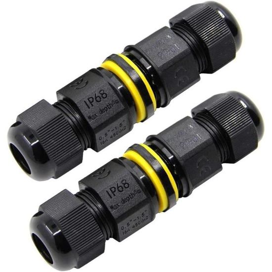 Boîte De Jonction IP68 - Ensemble De 2 Connecteurs électriques