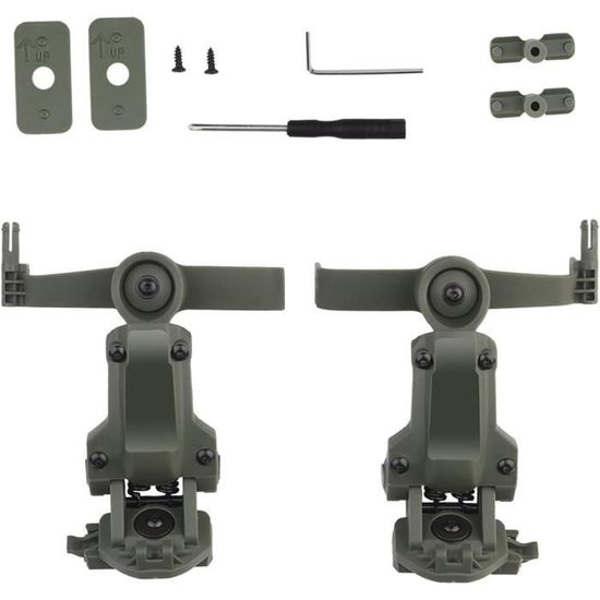 Adaptateur Rail Picatinny Pour Casque - Sinairsoft - Noir - Réglable 360° - Neuf