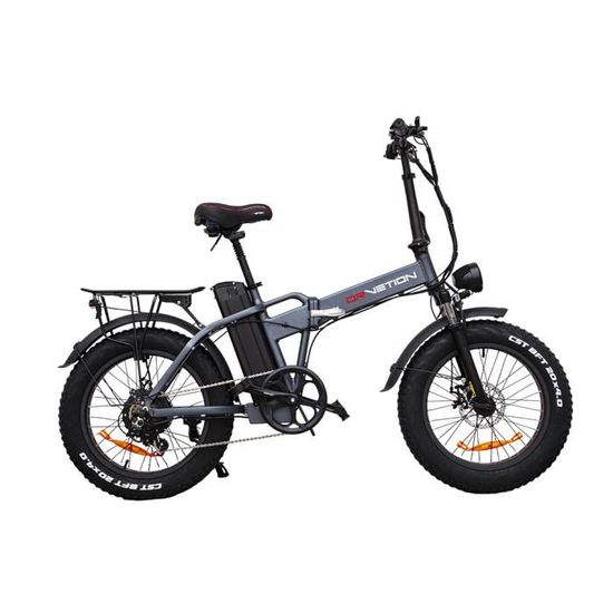 FICYACTO Vélo électrique E-Bike 20'' AT20 - électrique fat bike - Batterie Samsung 48V20AH - 750W Shimano 7 vitesses - Gris