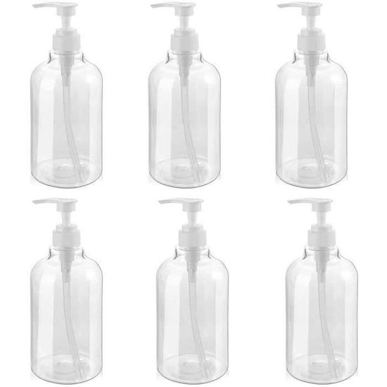 3 Flacons à Pompe Vides 200 Ml - Rechargeables Pour Shampooing Ou Lotion