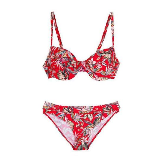 Maillot De Bain 2 Pièces Rouge Kamarina - 4 Tailles Au Choix (42,44,46,48) - Neuf Avec étiquettes